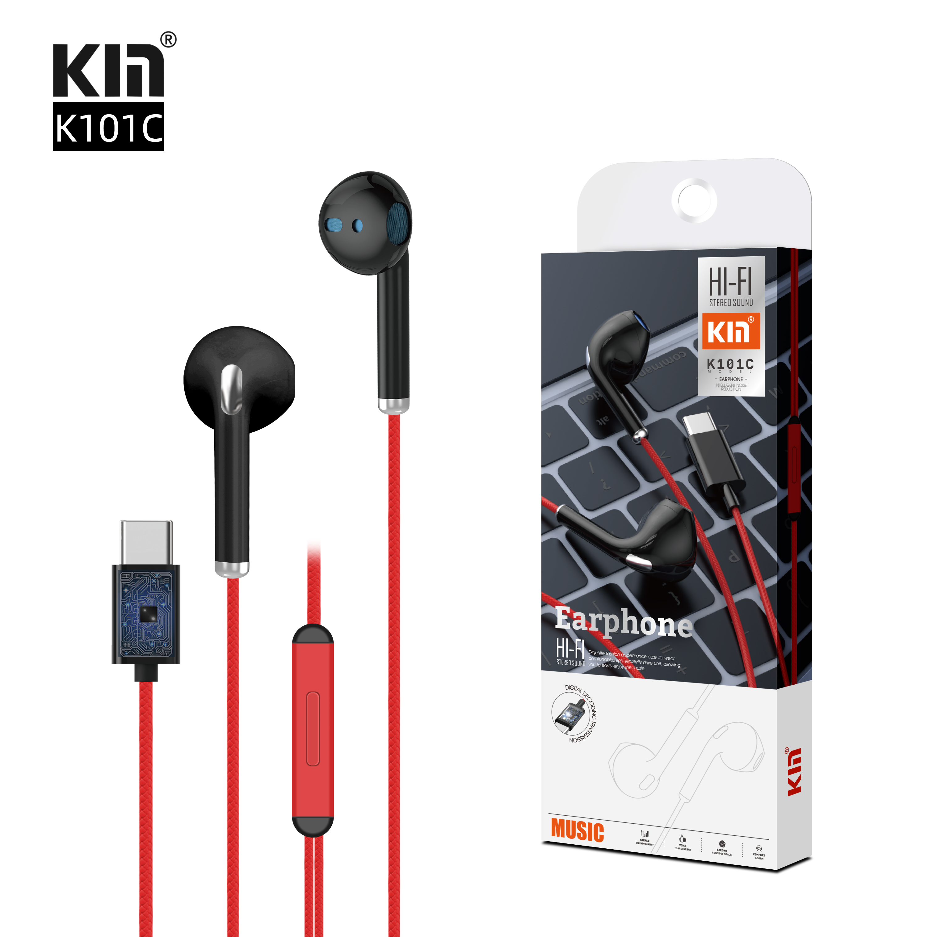 KM--Wired Headset--K101C