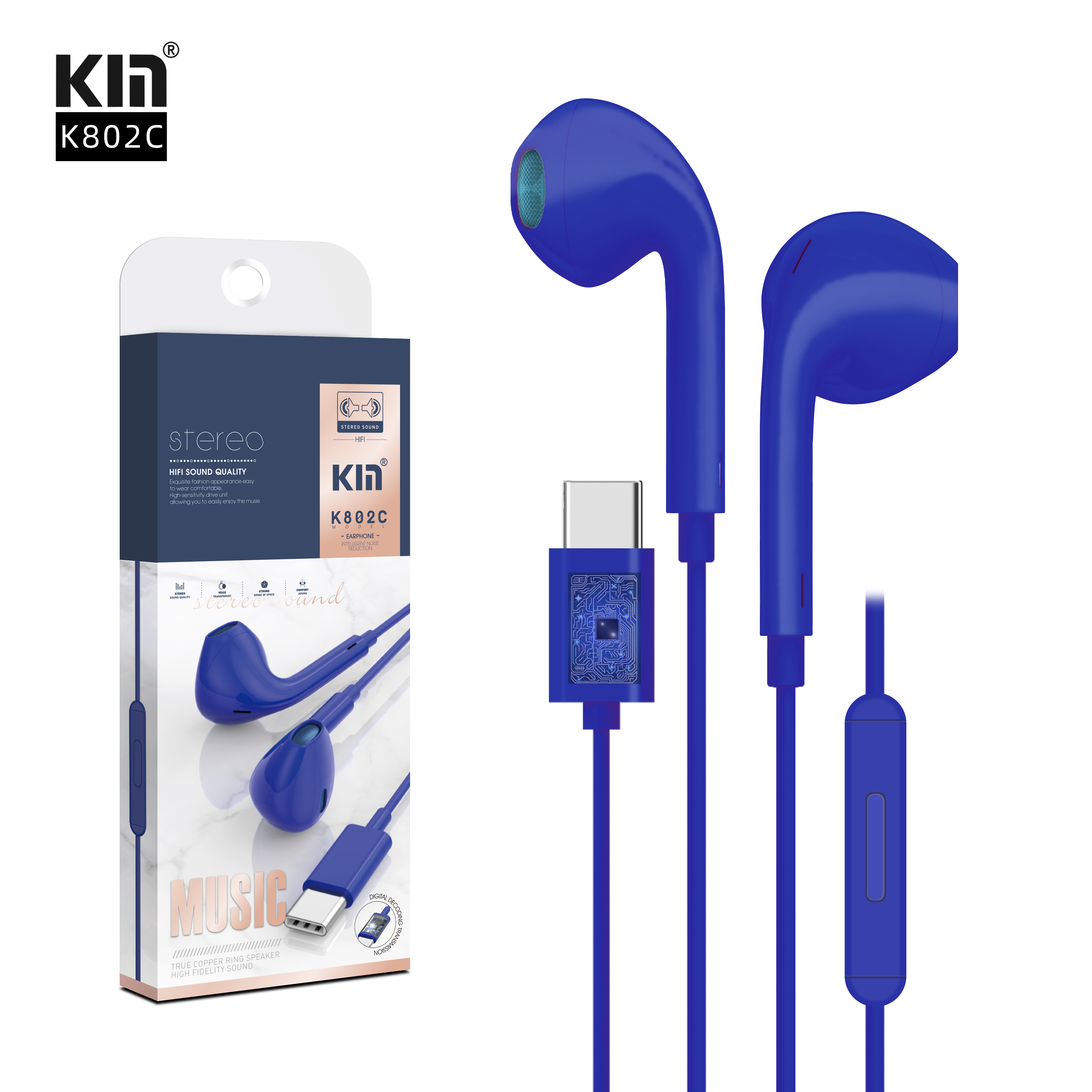 KM--Wired Headset--K802C