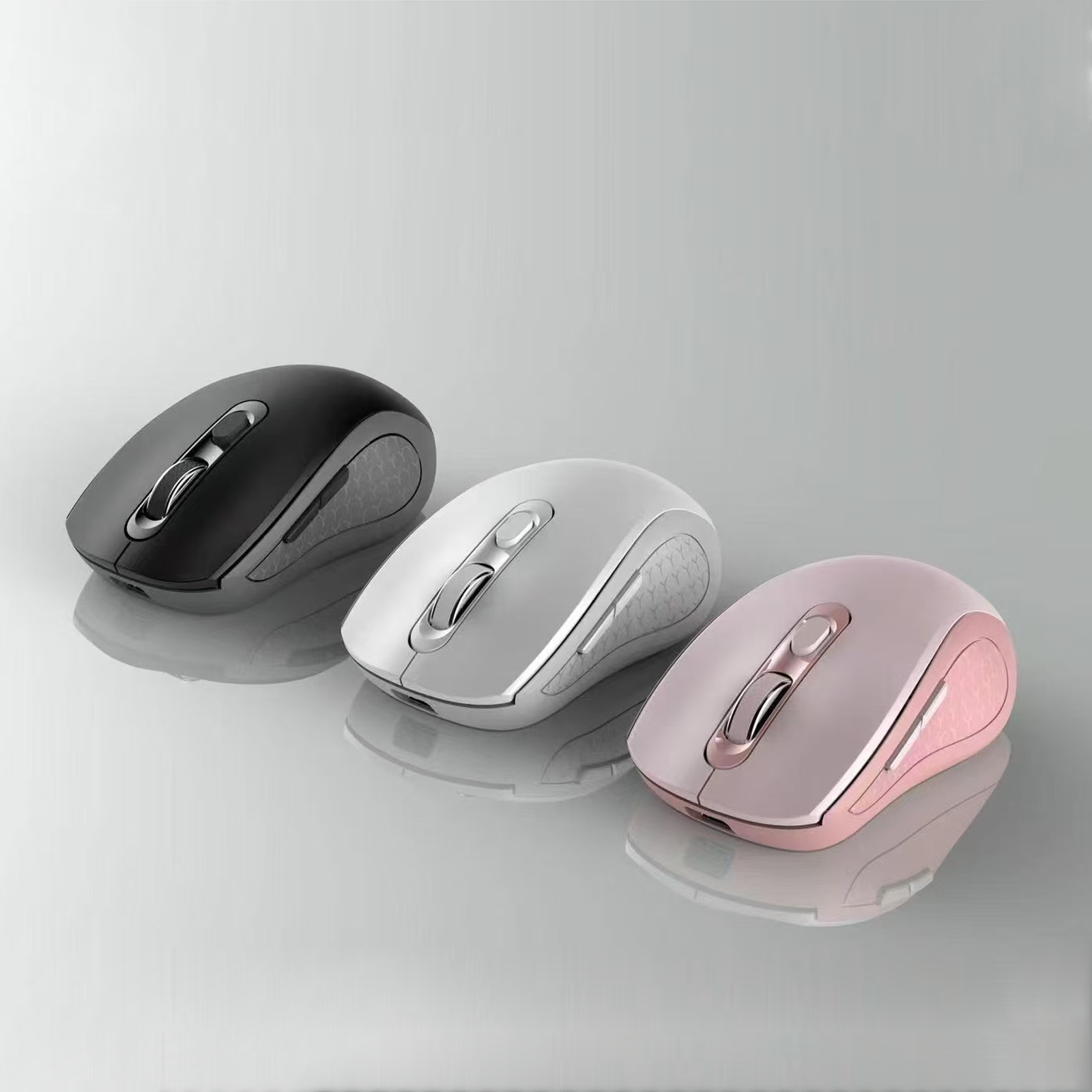 Rechargeable 2.4G Wireless Bluetooth Mouse Laptop Office Work Silent mouse switchable