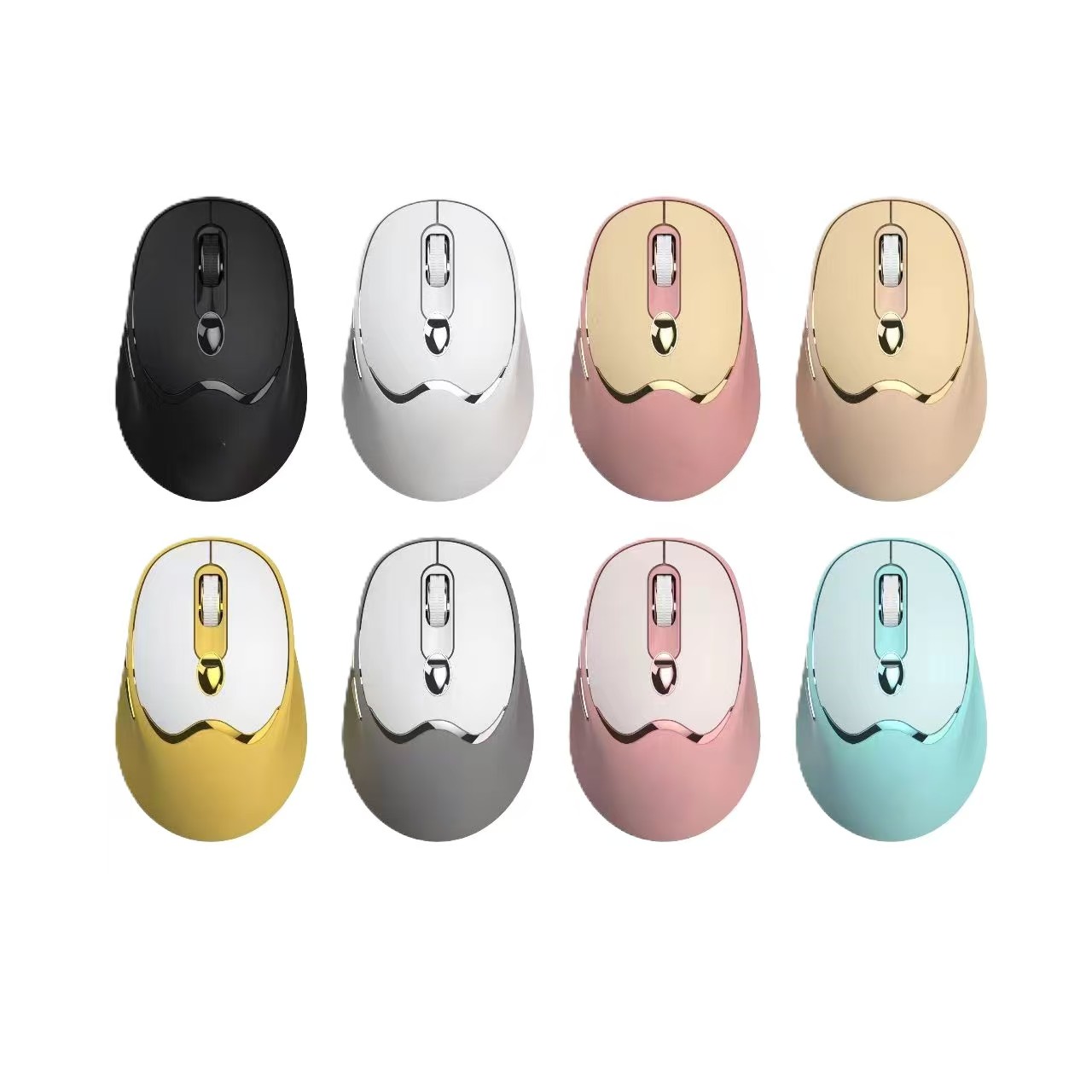 Portable Wireless Computer Mouse Bluetooth 5.0/2.4GHz  Dual-mode Rechargeable Wireless Mouse