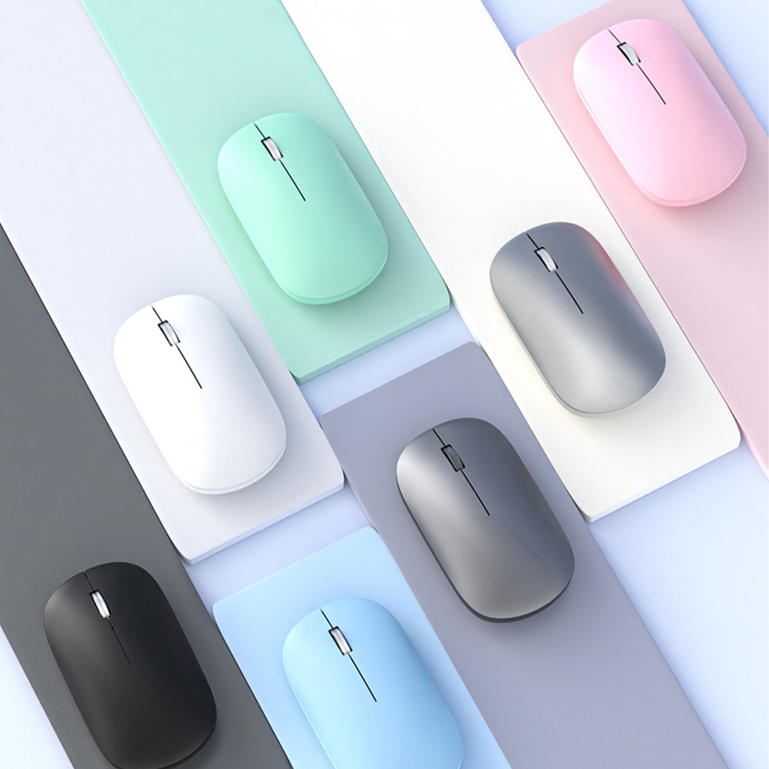 Portable Mouse Wireless Mute Design 3D Button Optical 2.4G/ Bluetooth Wireless Mouse