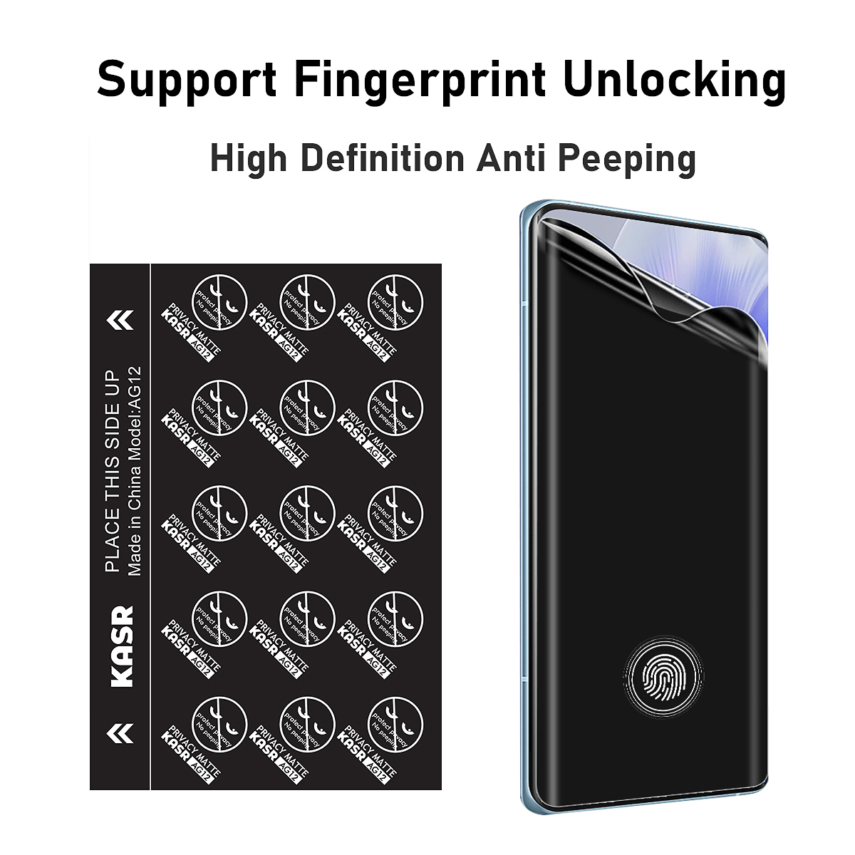 KSAR Hydrogel screen protective film privacy AG-12