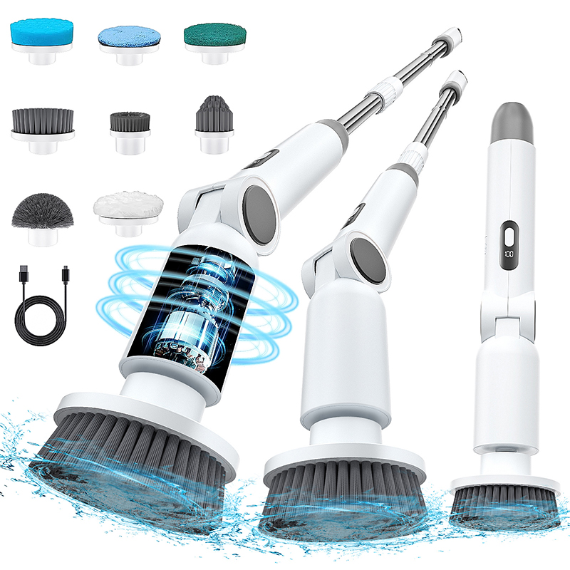 YUANMANGE--YMG-821 Electric Cleaning Brush Main Drawing White Ash