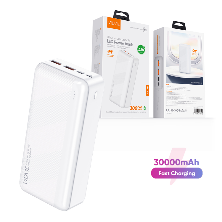 VIDVIE PB779 30000Mah Fast Charging Type C Power Bank
