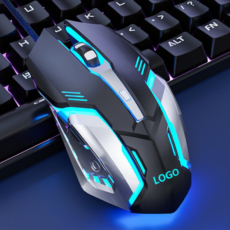 RGB Breathing Led Light Pc Laptop Universal Usb Wired Glowing Gaming Mouse