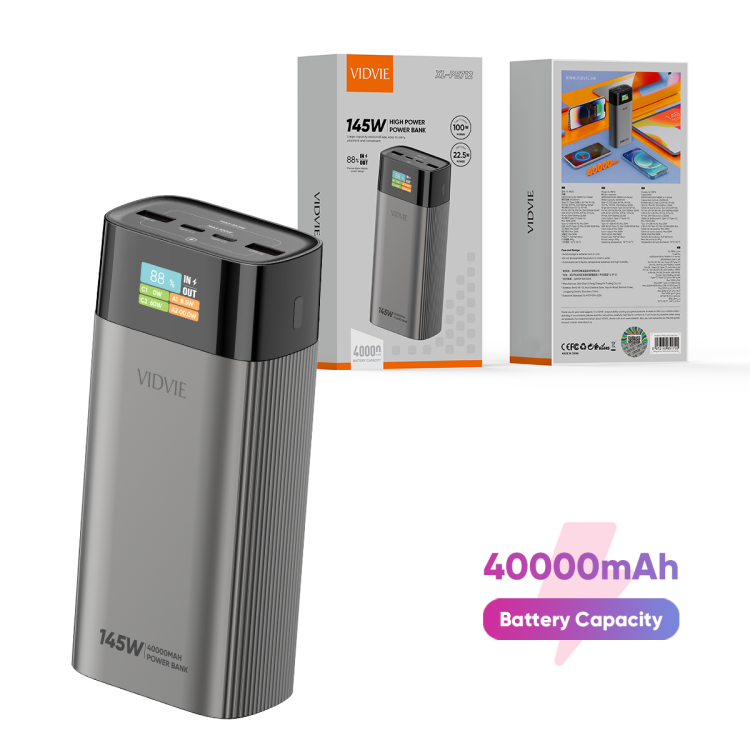 VIDVIE XL-PB712 Dual Usb Type-C Power Bank With Led Smart Display
