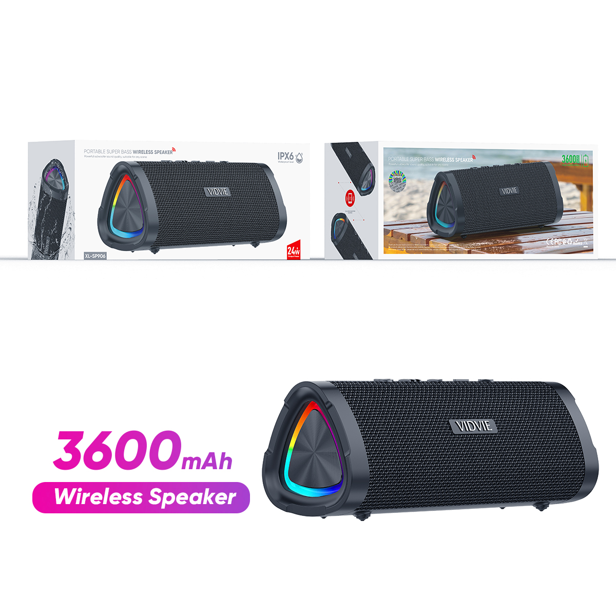 VIDVIE XL-SP906 Powerful Super Bass Wireless Speaker