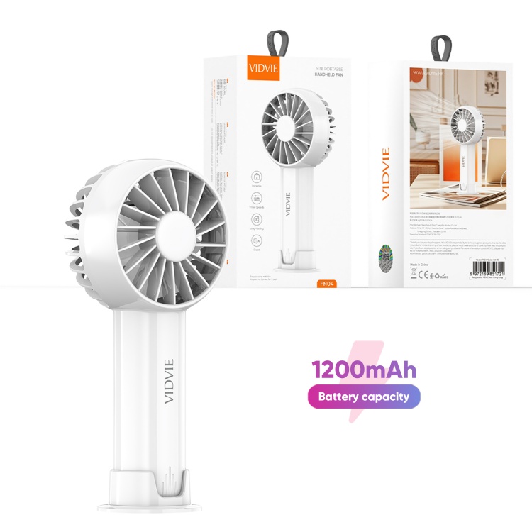 VIDVIE FN04 1200mah Strong Wind Power Handheld Fan with Base