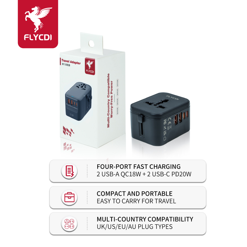 FLYCDI -  Travel Adapter - FA055