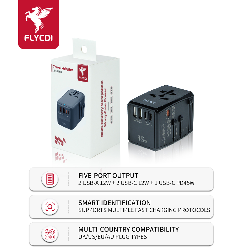 FLYCDI -  Travel Adapter - FA077