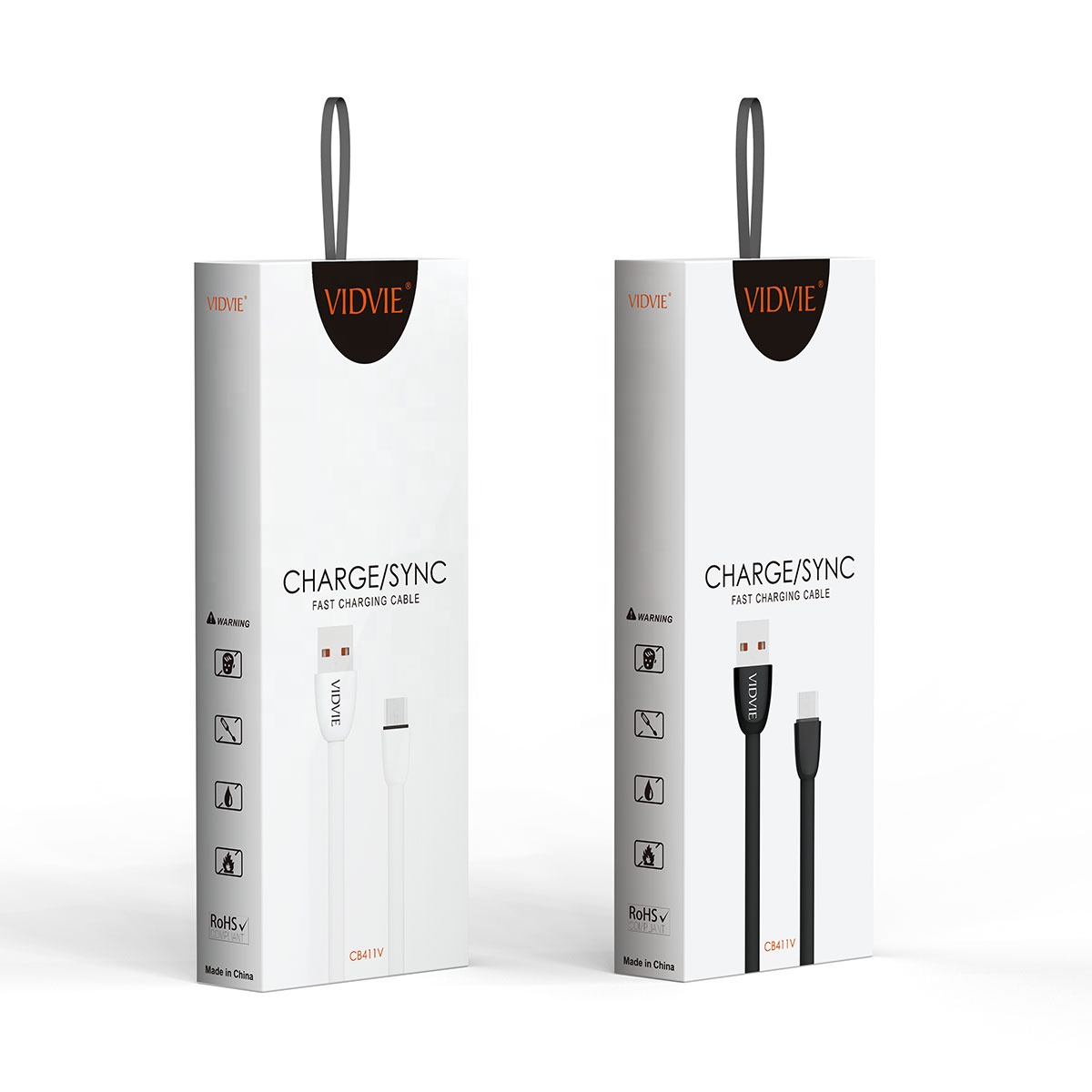 VIDVIE CB411v Micro USB Android V8 Mobile Phone Data Sync Transfer Cable