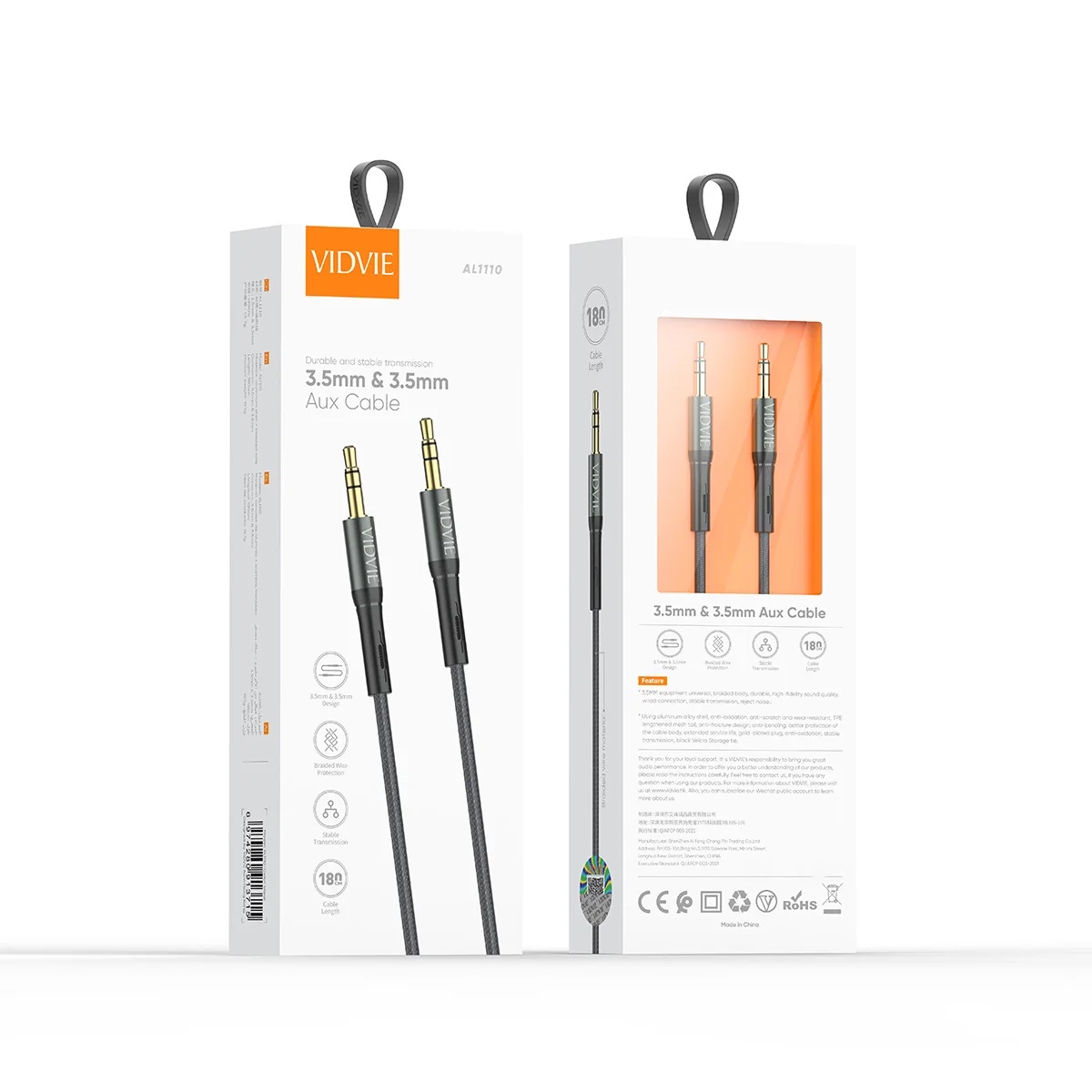 VIDVIE AL1110 AUX 3.5MM audio cable