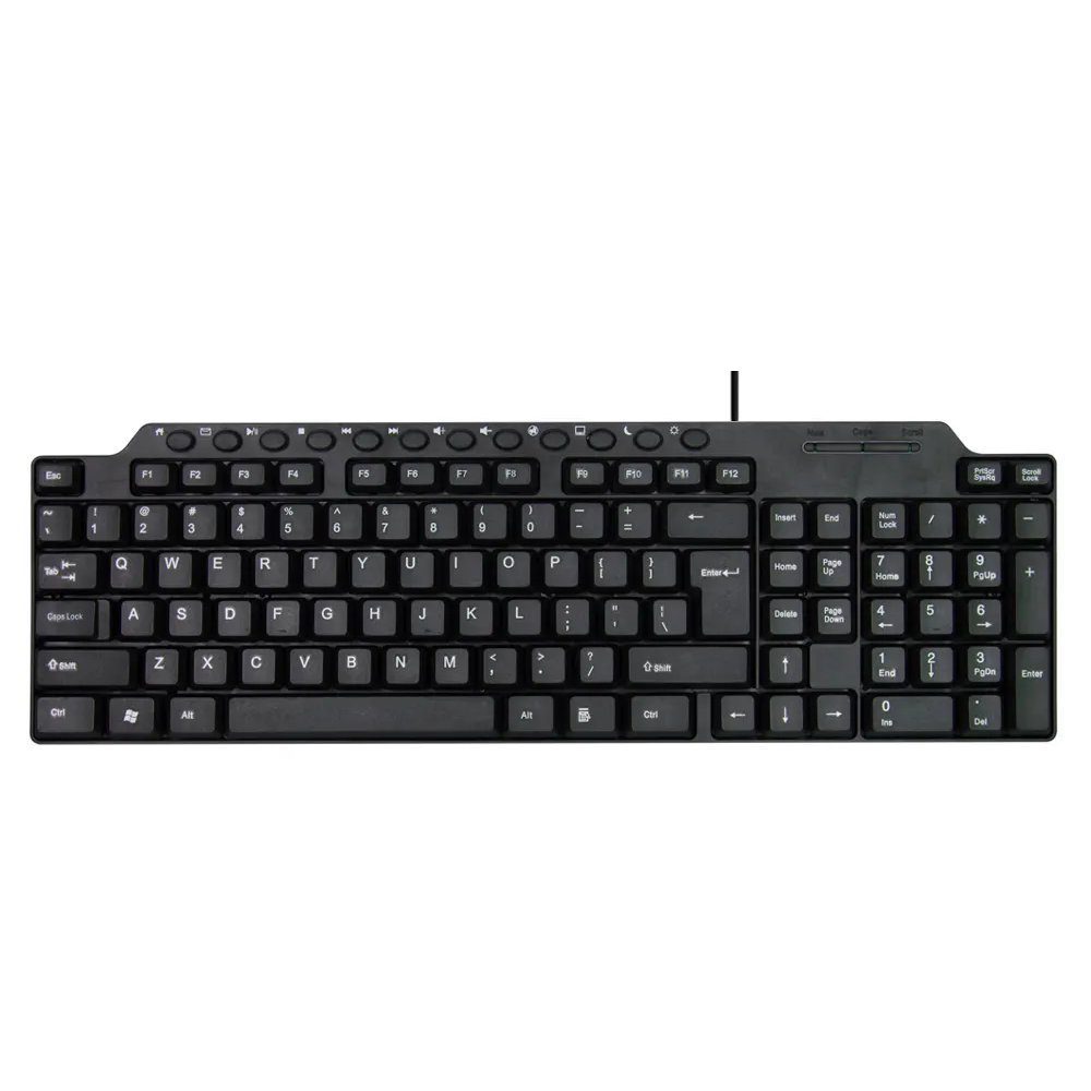French Russian Spain teclados USB Keyboard Ergonomic Water Drop Keycaps Optical Keyboard Factory Computer Office Wired Keyboard