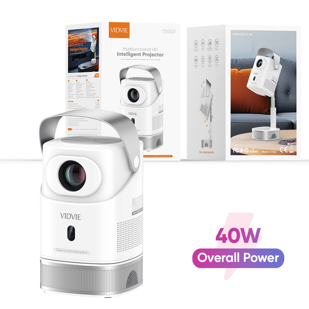 VIDVIE TS002 Multifunctional HD Intelligent Projector