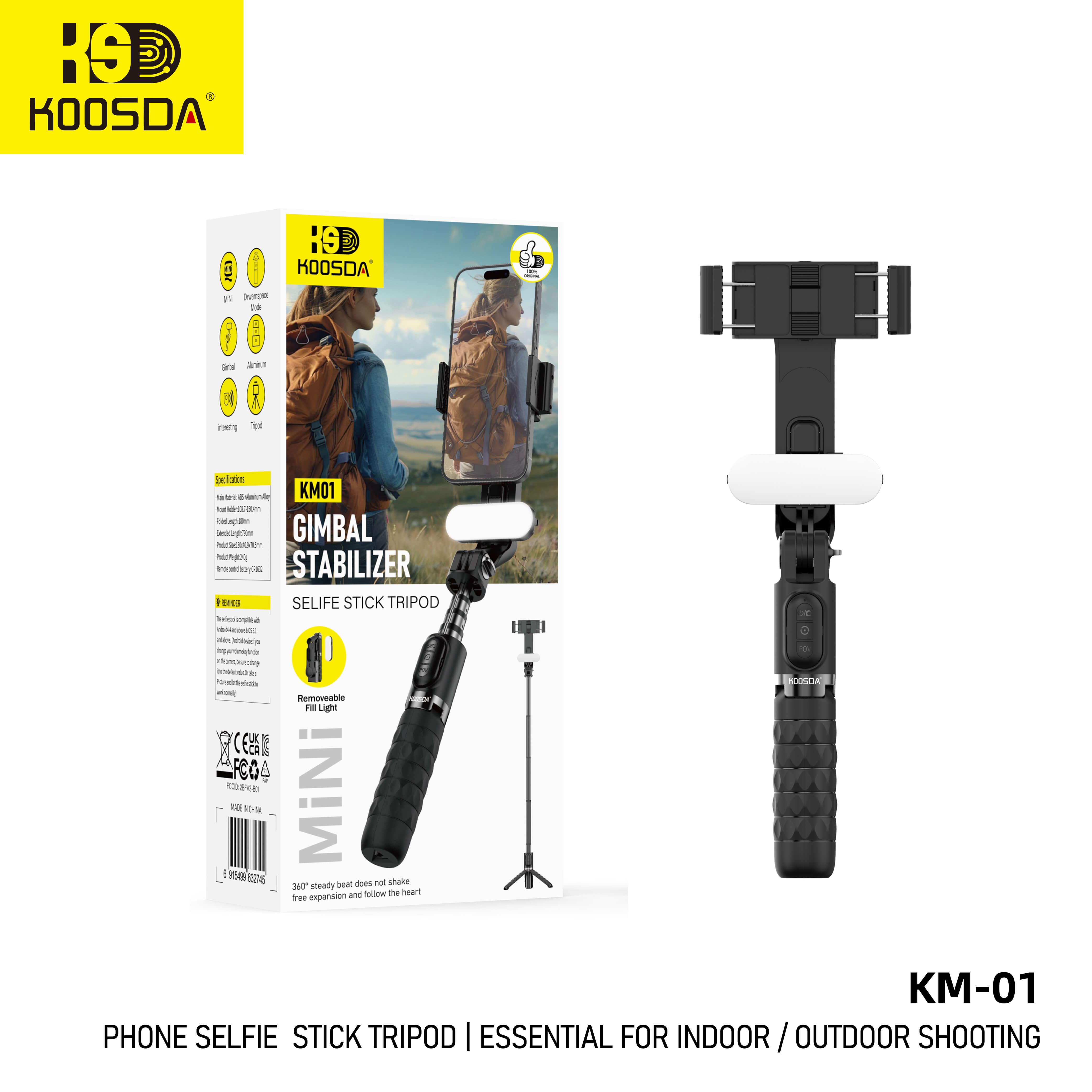 KOOSDA - selfie stick tripod - KM-01
