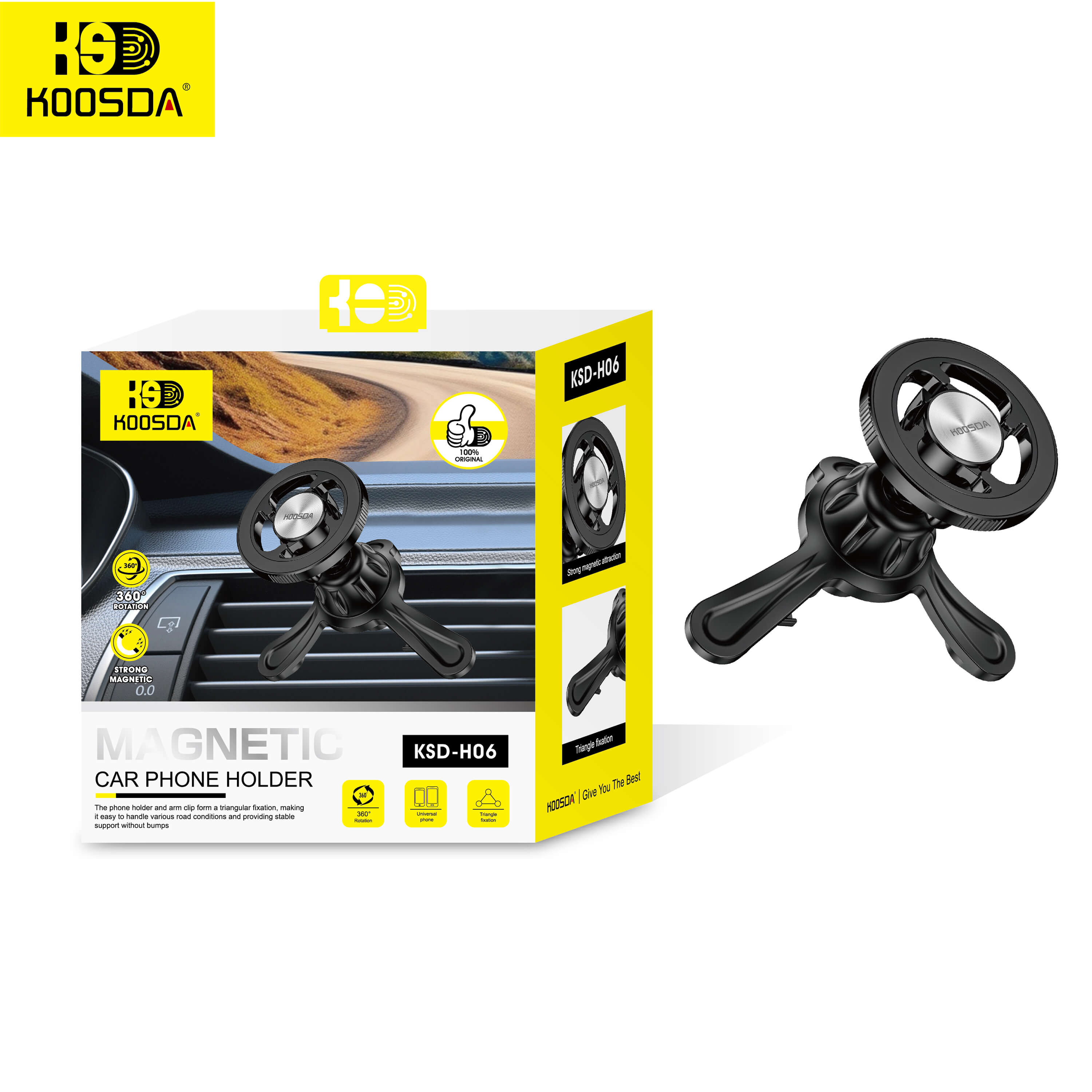 KOOSDA - car phone holder car mount - KSD-H06