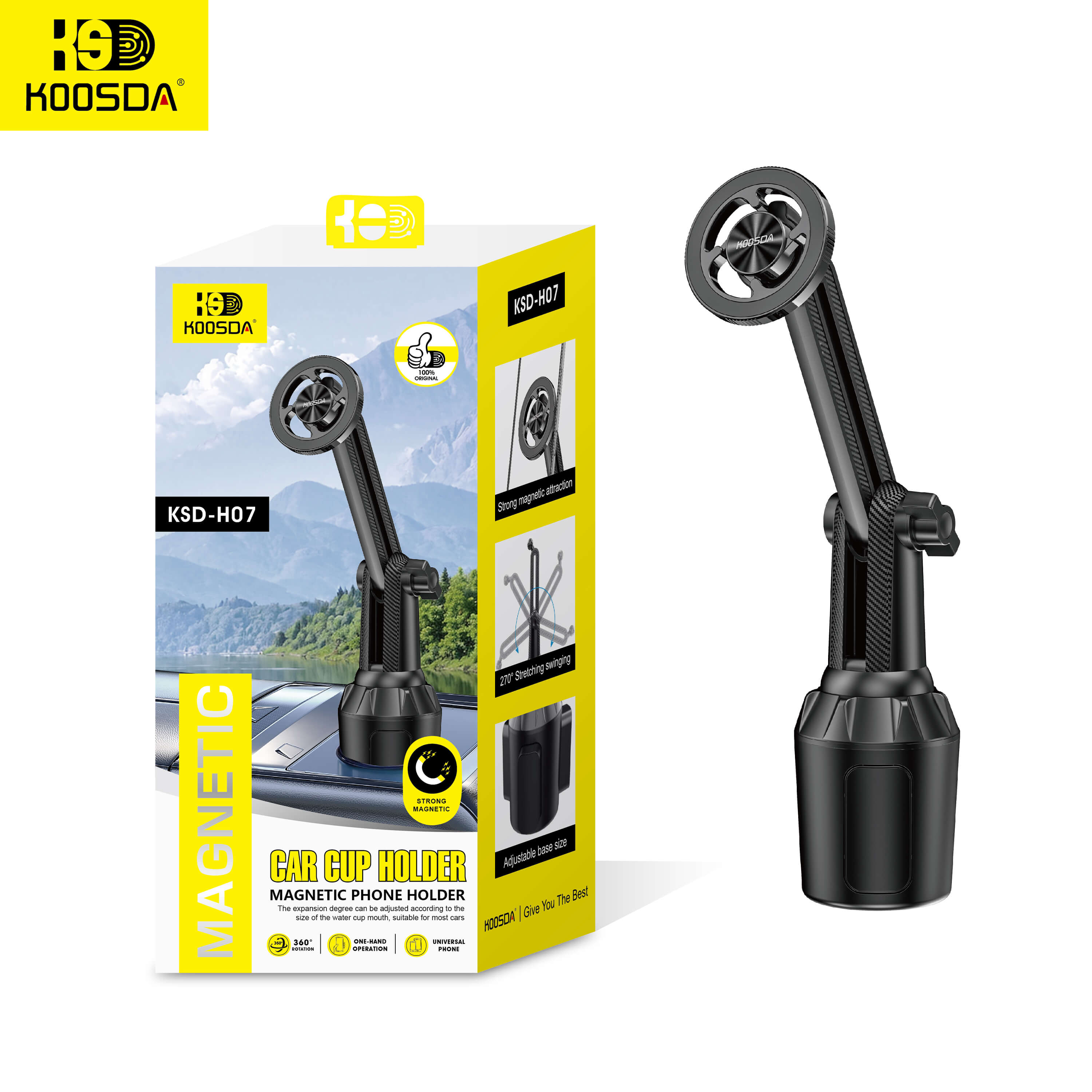 KOOSDA - magnetic car phone holder car mount - KSD-H07
