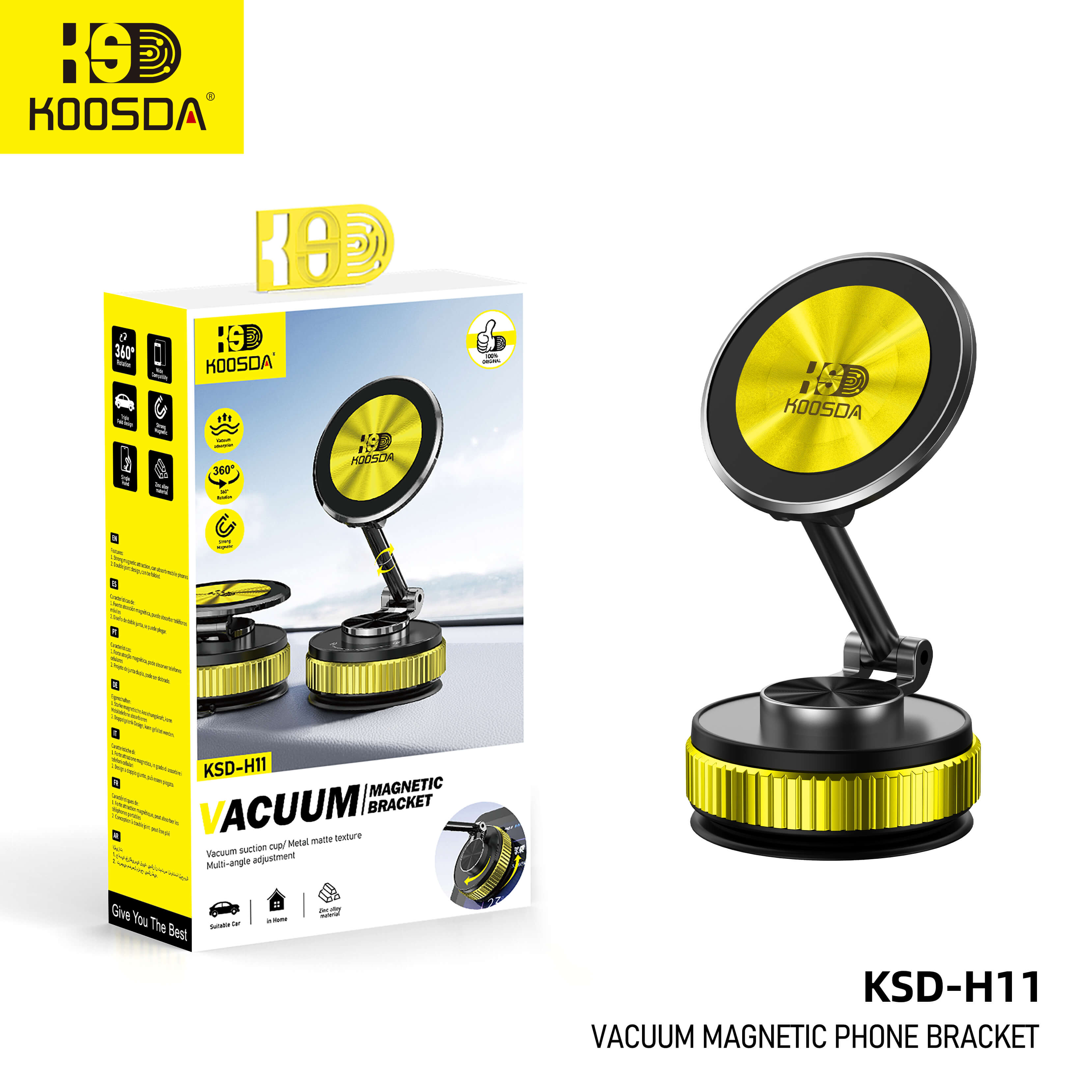 KOOSDA - vacuum magnetic bracket car phone holder car mount - KSD-H11