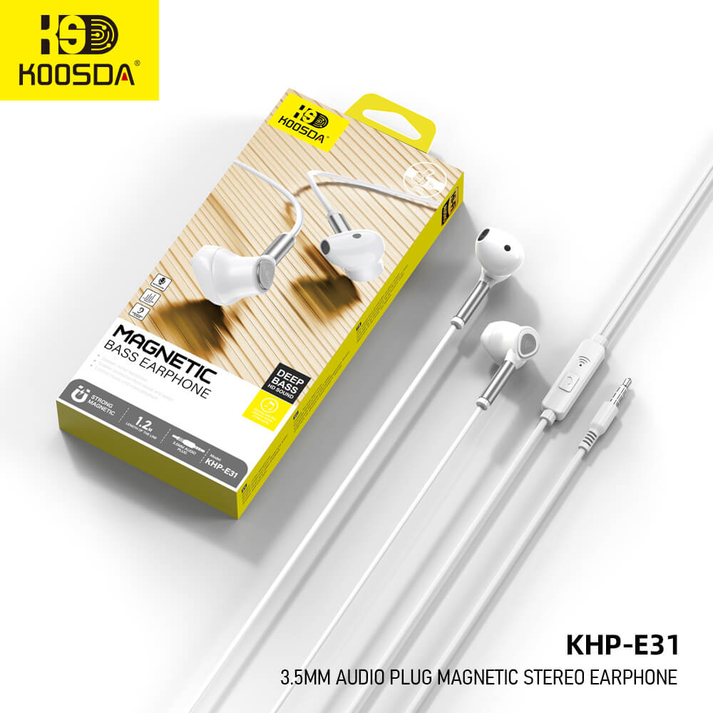 KOOSDA - 3.5MM wired headphones wired earphones - KHP-E31