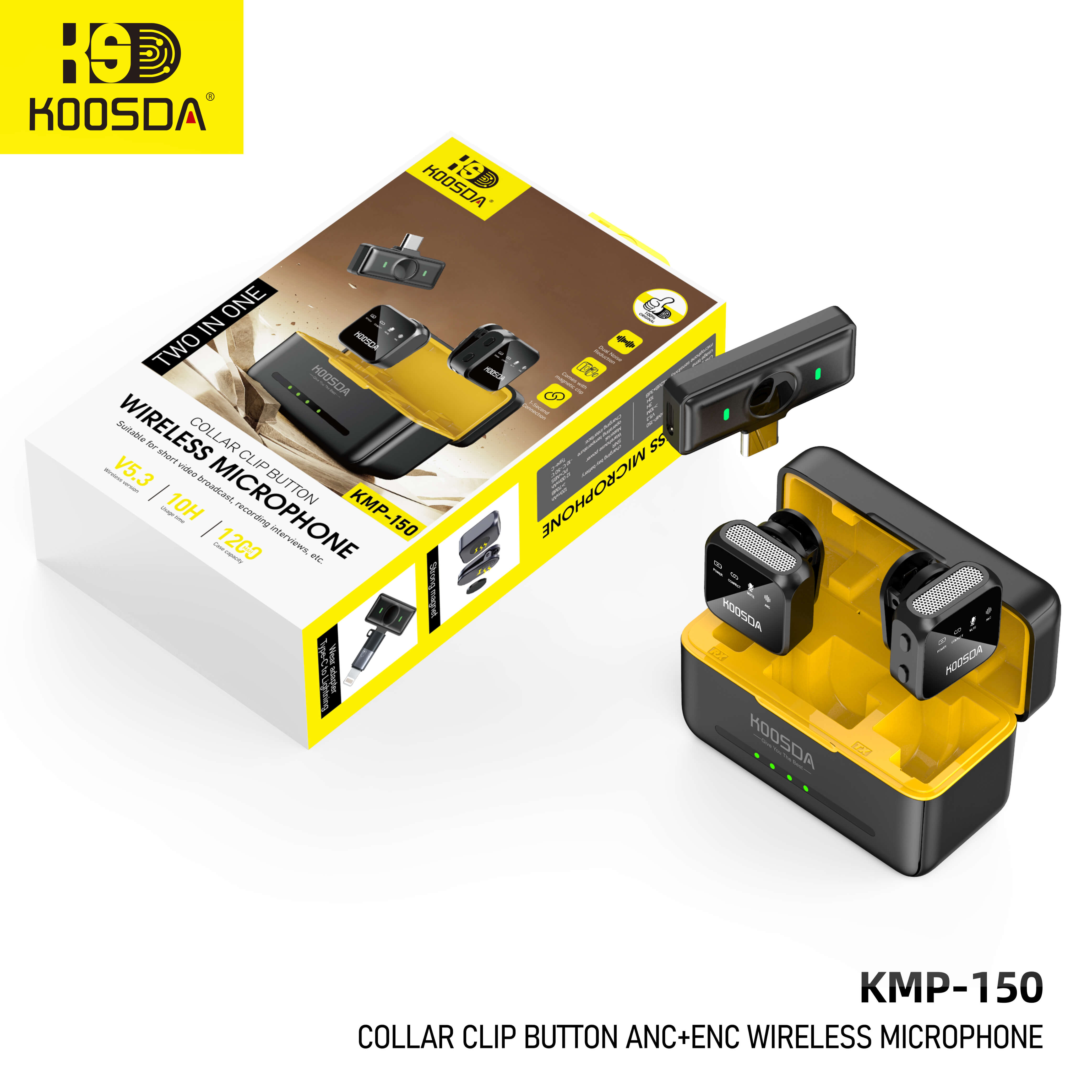 KOOSDA - wireless microphone lavalier microphone lapel microphone - KMP-150