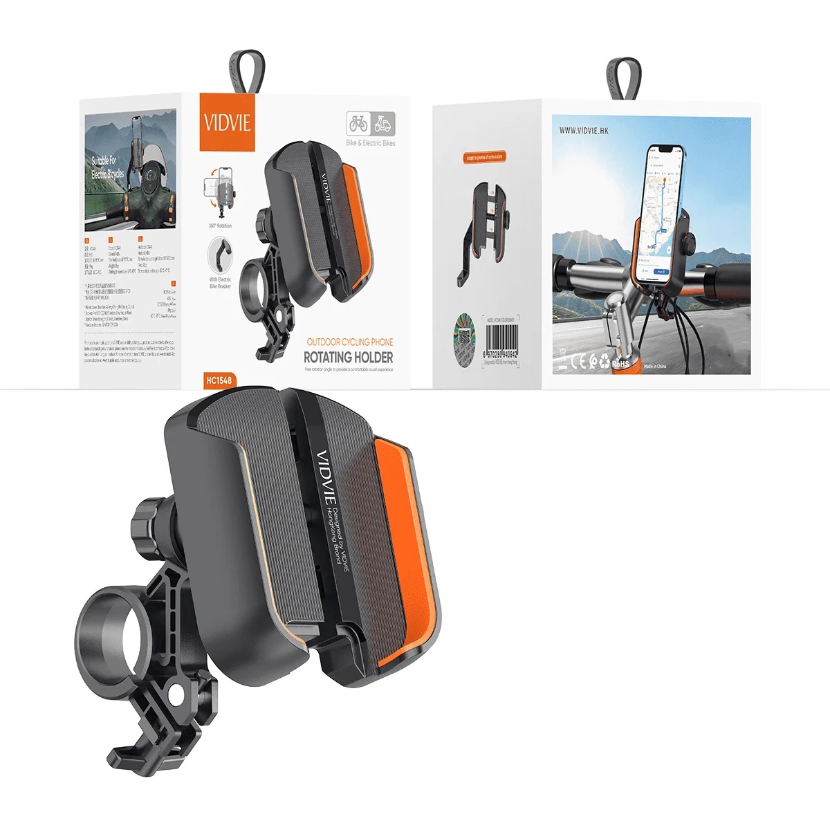 VIDVIE HC1548 Outdoor Cycling Phone Rotating Holder