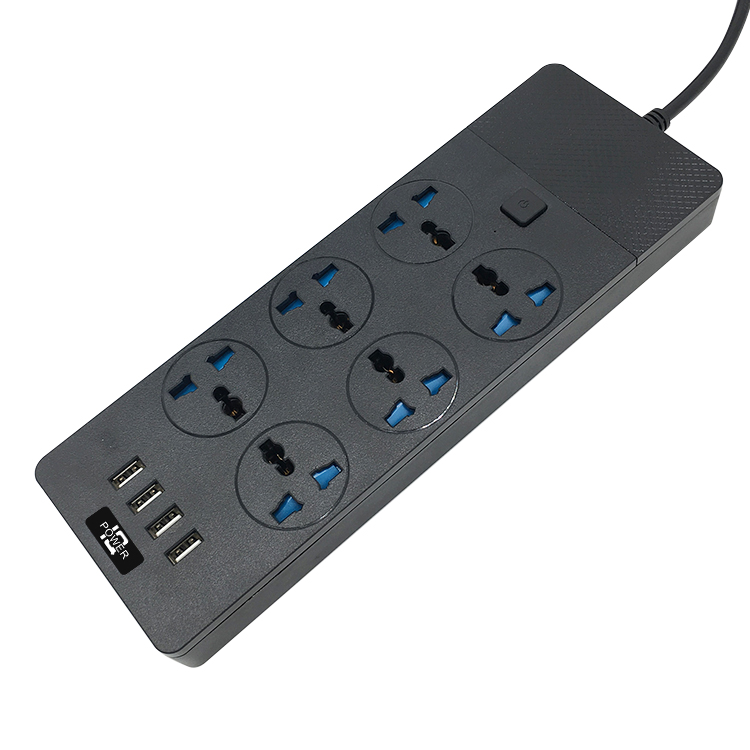 UDS--6-port multi-port USB power strip with switch