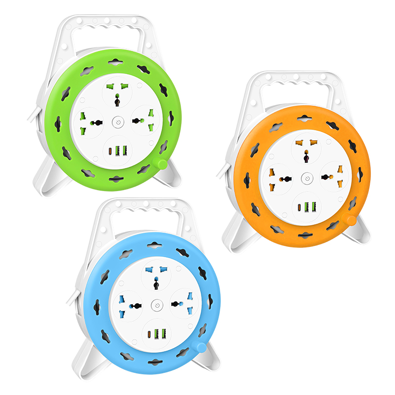 UDS--Mobile cable reel high-power multi-USB port socket