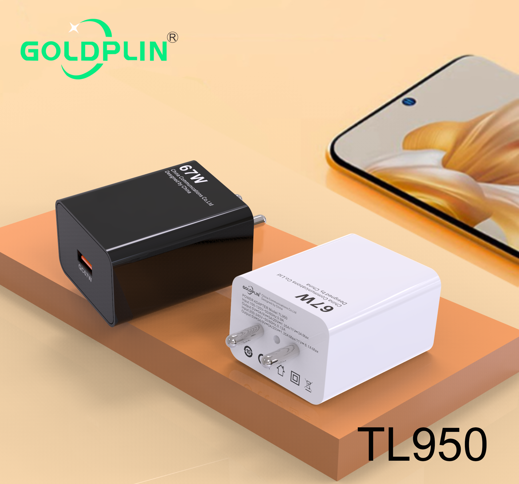 Goldplin TL950.  Cooler Operation, Longer LifesPD25w/PD20w/QC20W