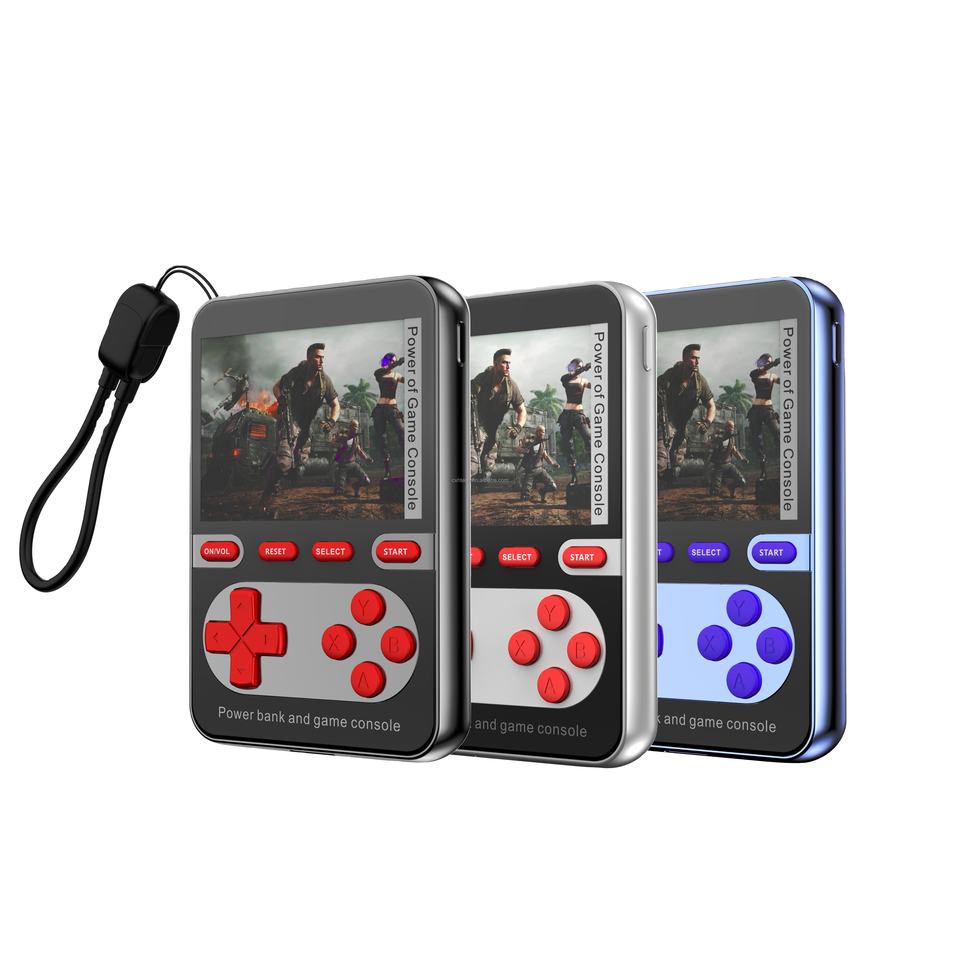 10000mAh 22.5W Fast Charging 2-in-1 Mobile Retro Gaming Power Bank Handheld Game Console for On-the-Go Entertainment