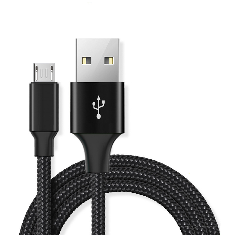 Android data cable 1 meter V8 charging cable 5V/2A nylon braided micro phone fast charging cable USB power cable
