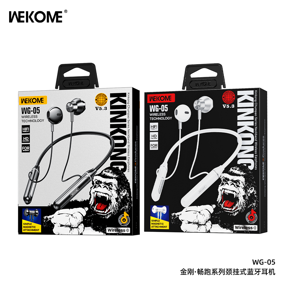 WG-05 KinKong.Chumpao Series Neckband Wireless Earphones wekome