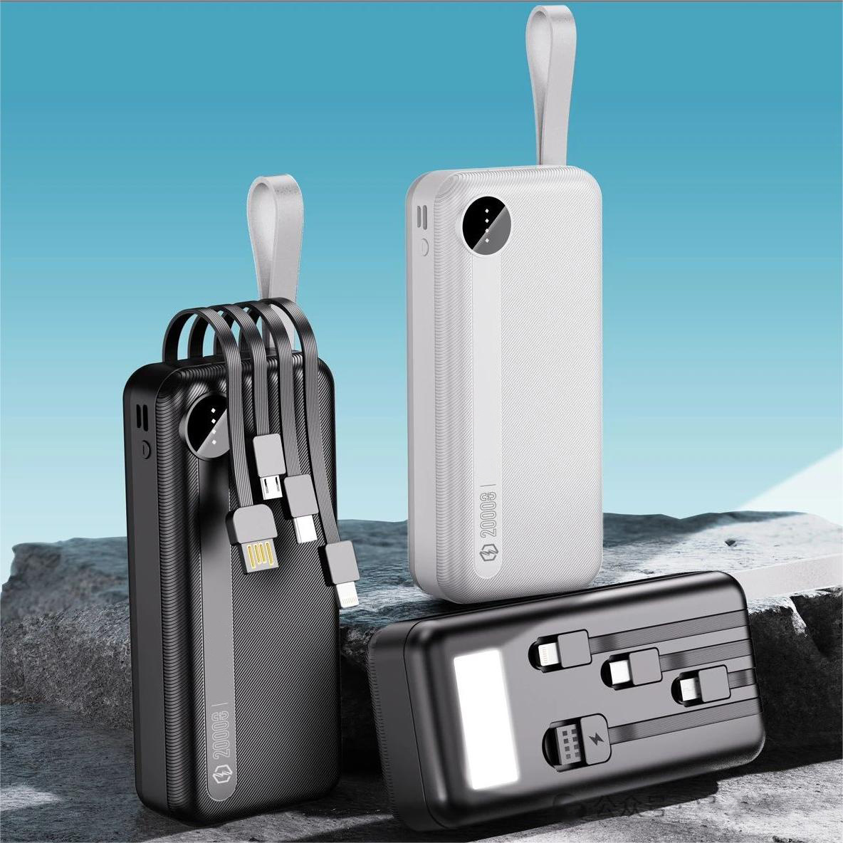 Bunsey BP23 Comes with four wire outdoor LED lighting, portable power bank 30000mAh