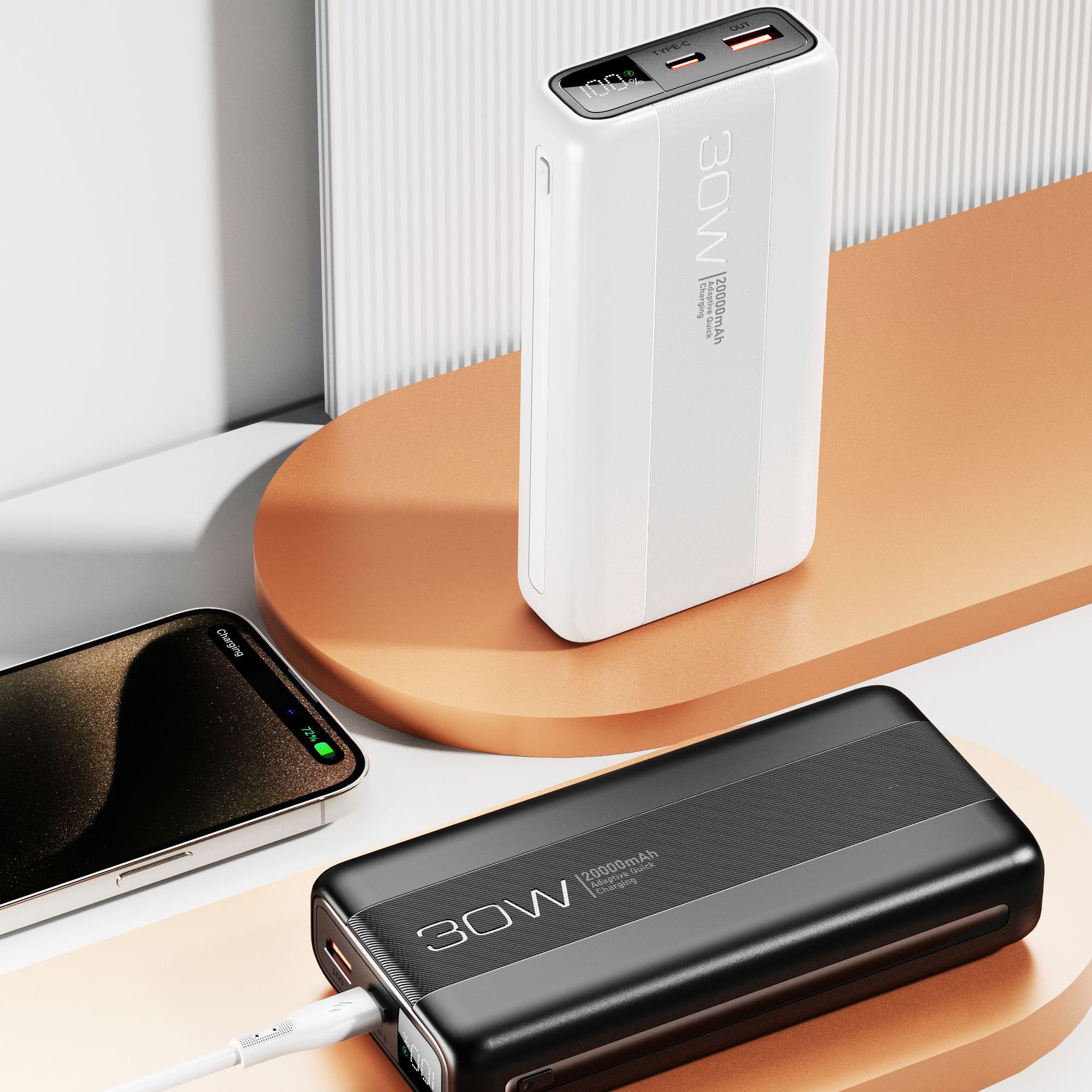 Bunsey BP03 PD30W with built-in 10000mAh power bank, super fast charging 22.5W