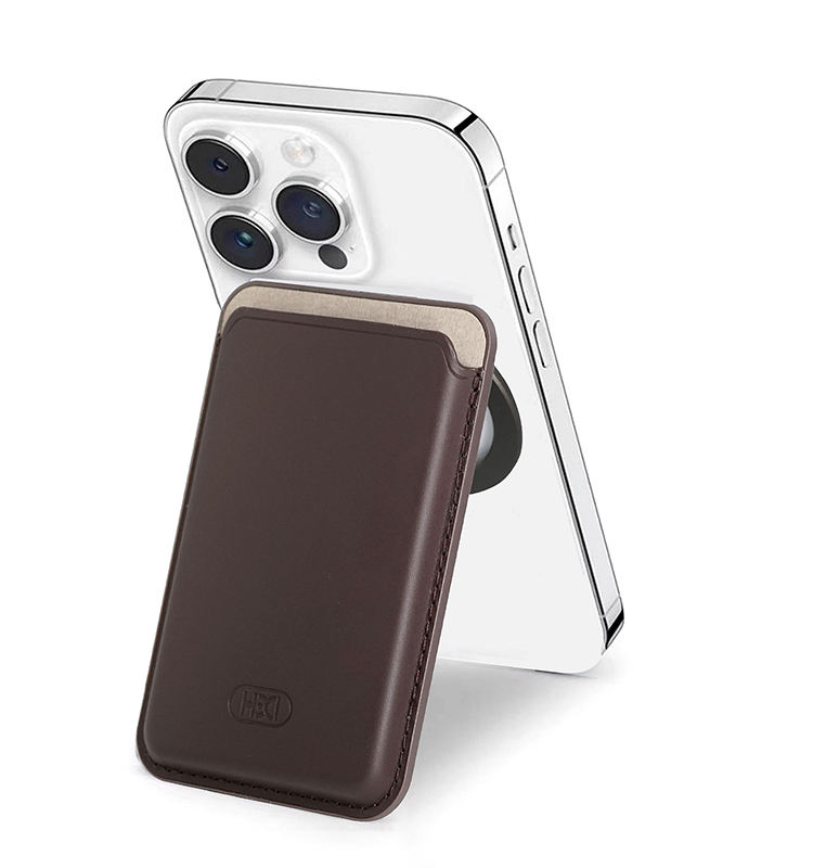 2025 Strong Magnet PU Leather Mobile Phone Wallet Holder with Bracket Function New Card Holder Case