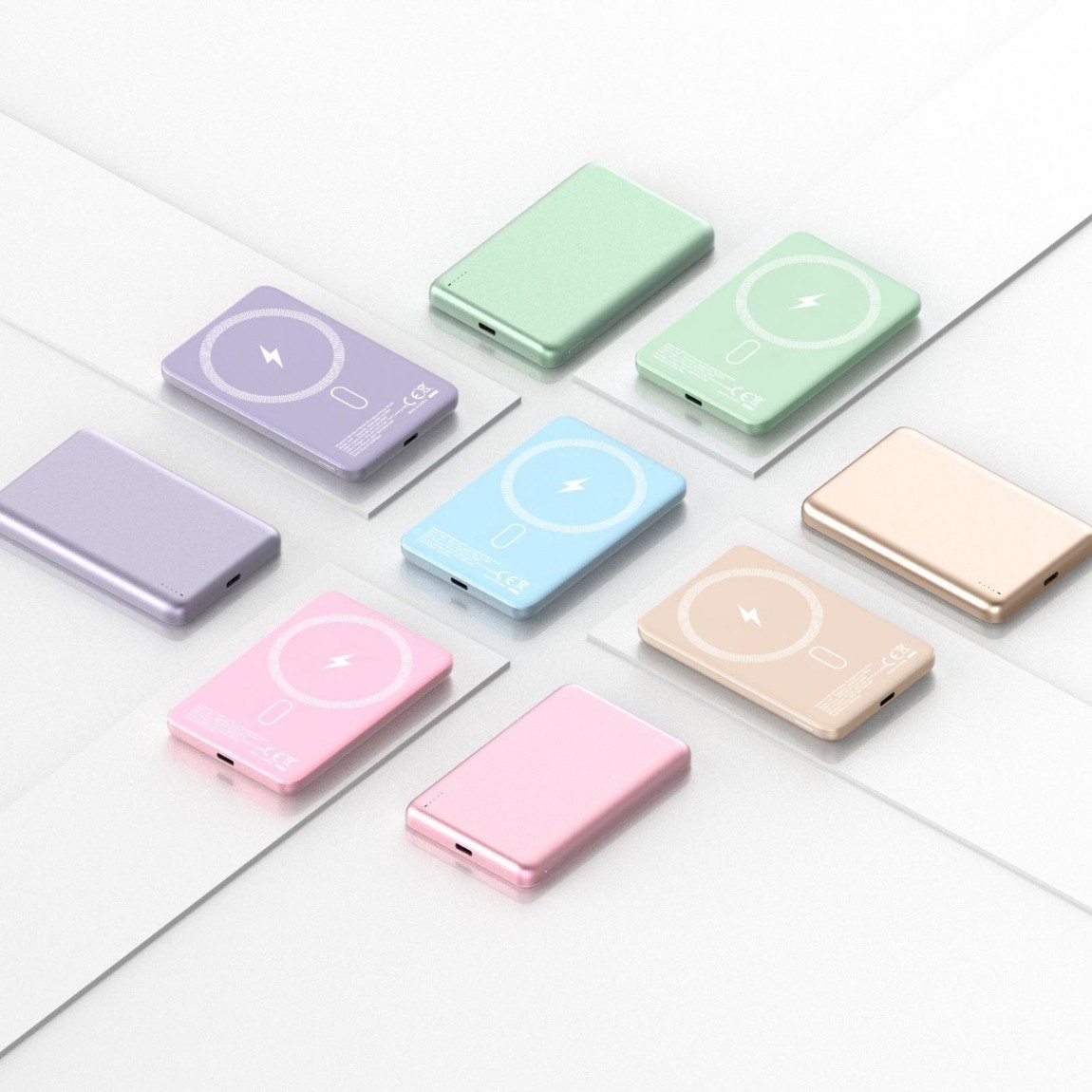 LONGPIE A87 Metal magnetic wireless power bank 20w super fast charging suitable for Apple and Huawei flash charging