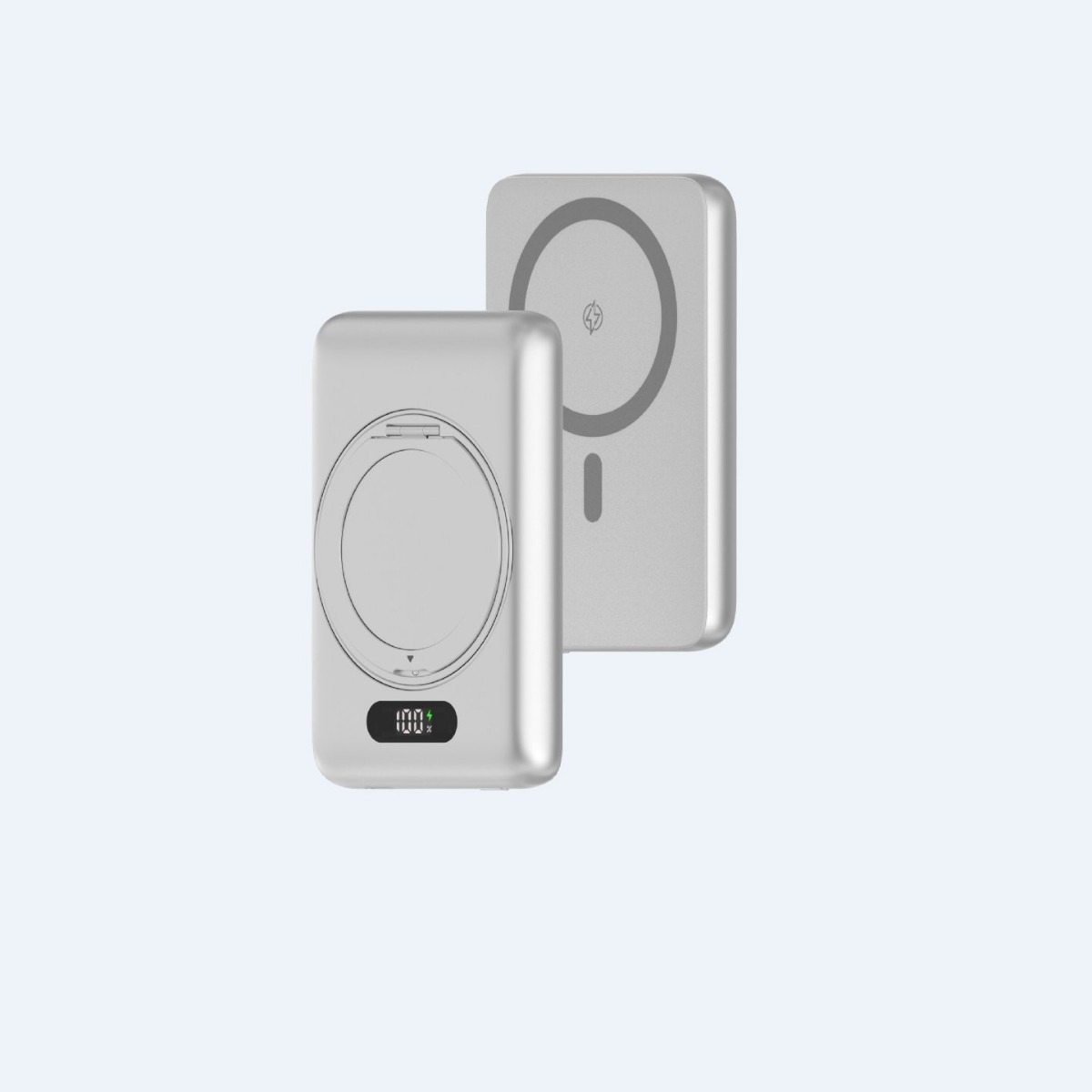 LONGPIE PT-945 Magnetic wireless power bank 5000mAh 360 ° rotating bracket with digital display suitable for Apple 16max