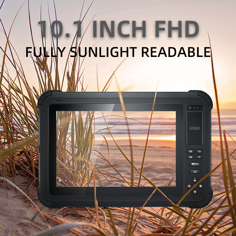 HUGEROCK S101 10.1 Inch FHD 4G USB Type-C 6+64GB Computer Octa Core LTE Reader Fingerprint Scanner Android Industrial Tablet