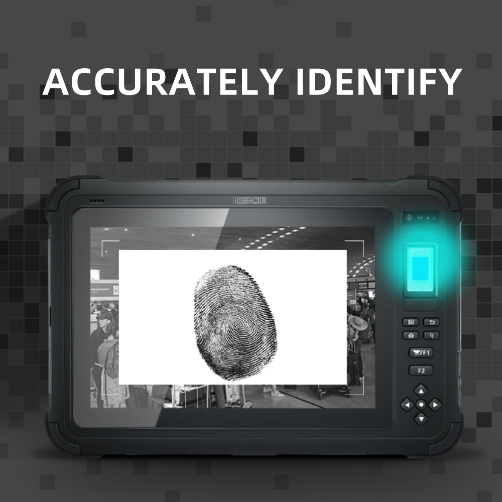 HUGEROCK B102 Android 500 Nit 14600mAh 10.1 Inch Nfc Reader Fingerprint Module Biometric Industrial Rugged Tablet Pc Computer