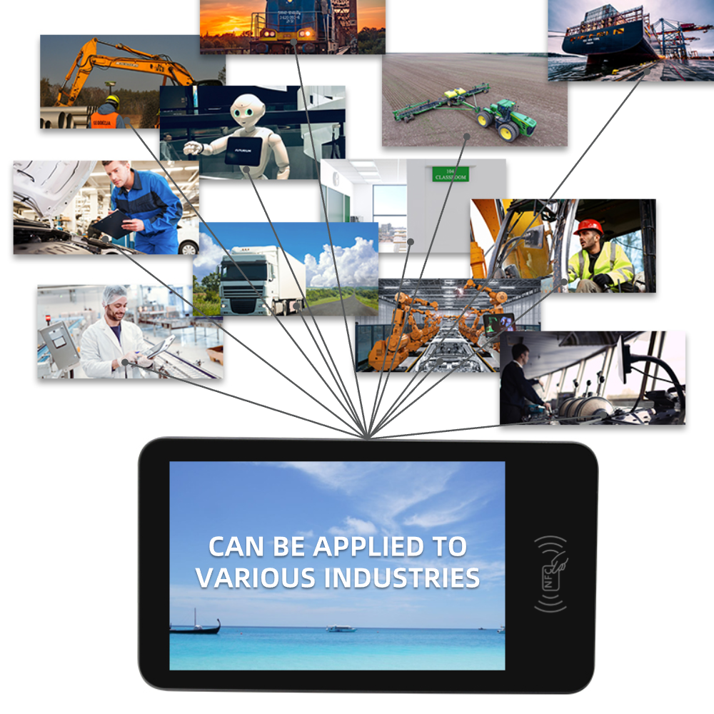 HUGEROCK K101H 1000 Nits Octa Core Ip65 Industrial Rugged Tablet Pos Terminal Nfc Screen Reader All in One Panel Pc