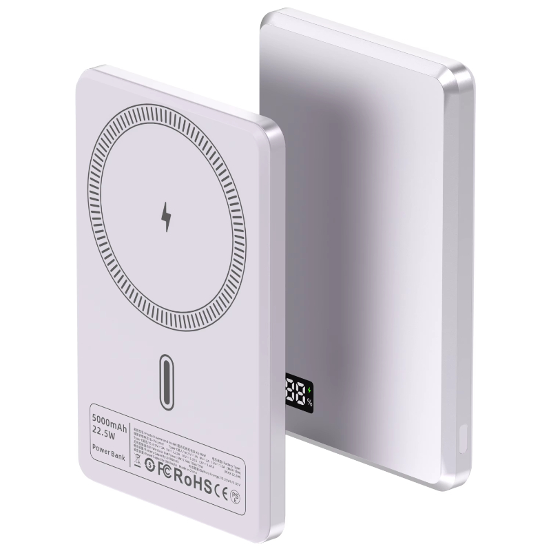 New Trending 10000mAh Aluminum Alloy Wireless Power Bank Fast Charging LED Display Portable Phone Charger ROHS CE Certified