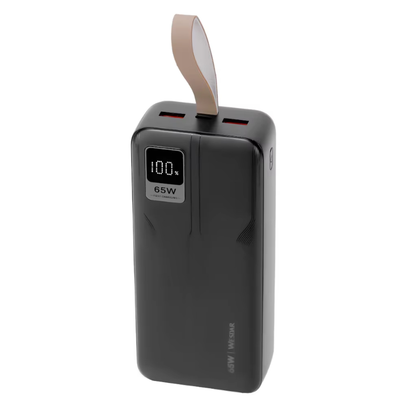 Wesdar Factory PD22.5W 65W Portable Power Bank 30000mAh Capacity With Lanyard Digital Display Fast Charging Powerbank for Phone