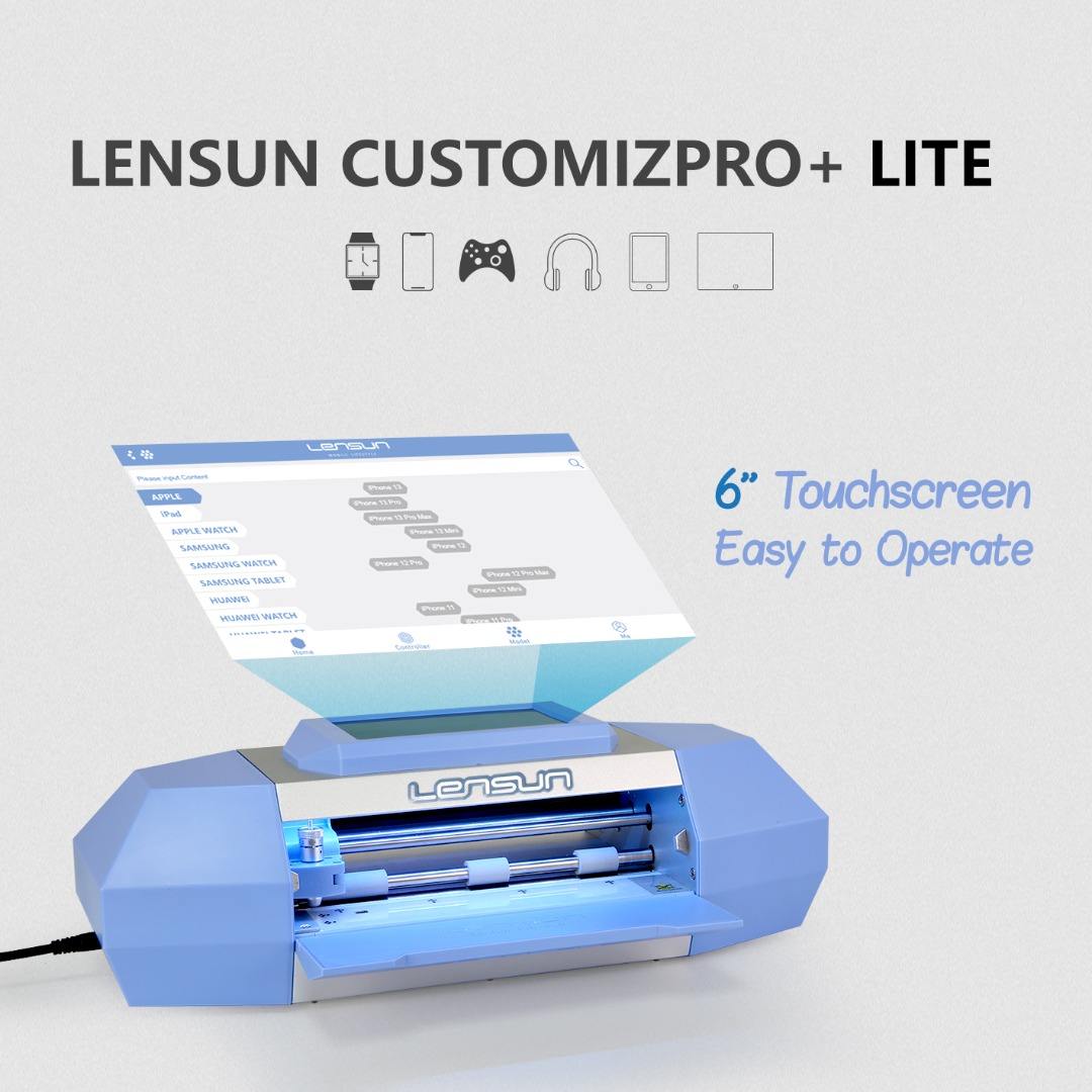 LENSUN New Arrived Flex Plotter Business Portable Phone Stick for Screen Protector Guard Laminating Cutting Machine