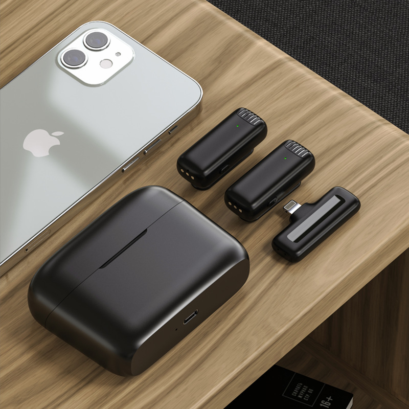 COWINCN J13 wireless lavalier microphone with charging compartment