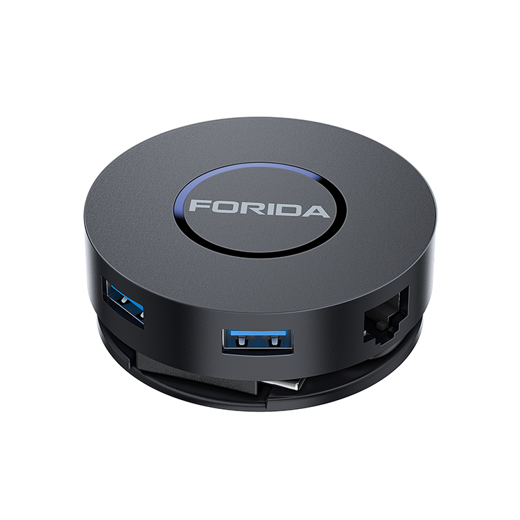 FORIDA Docking station HYD-9919T 7 in 1 USB C HUB Expanding adapter
