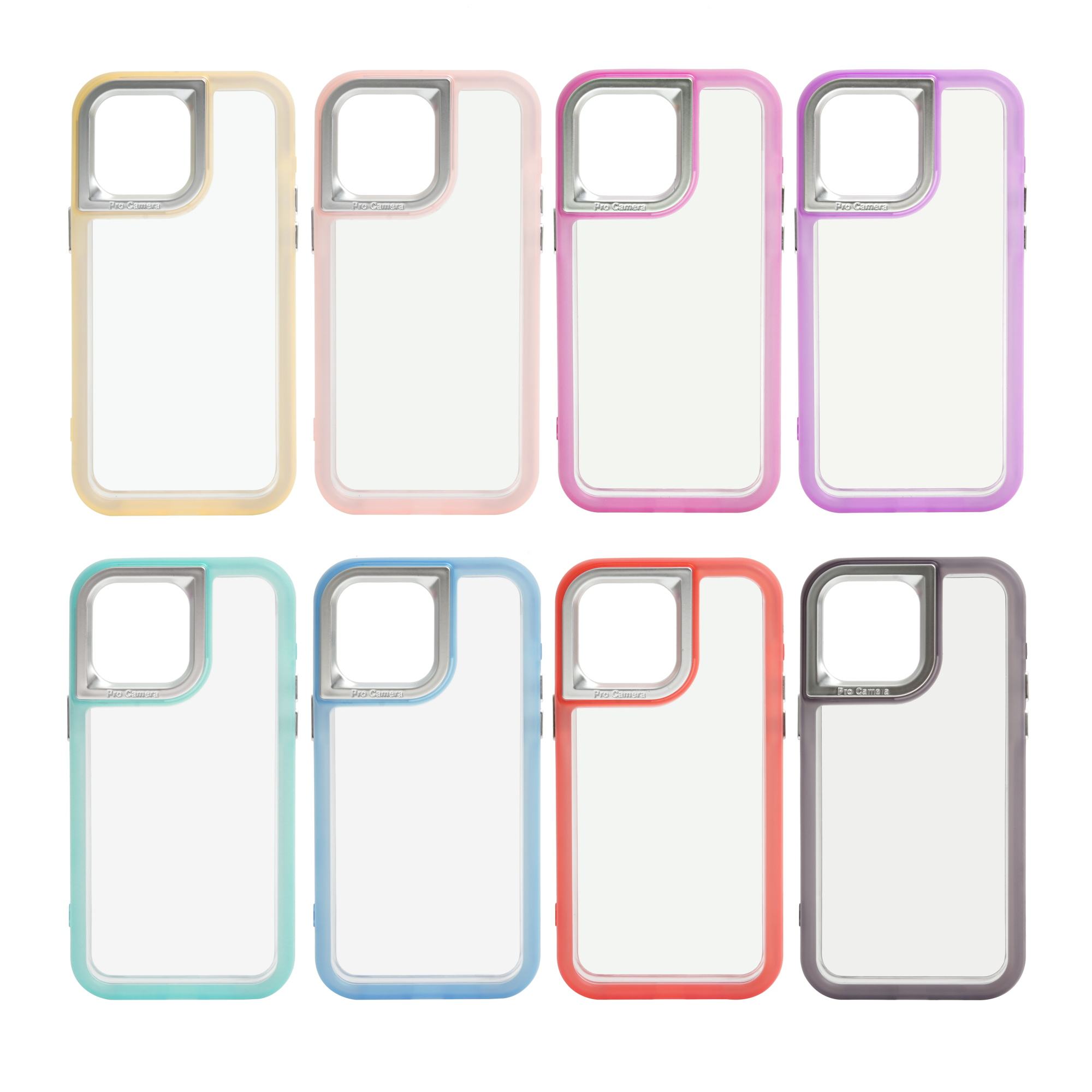 2025 NEW Product Somostel TPU+PC+Acrylic Transparent Color Side Three-In-One Mobile Phone Case for Mobile Phone