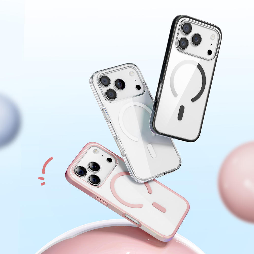 ROCK Crystal Armor Anti-Yellowing Wireless Charging Protection Case for iPhone 17 Series