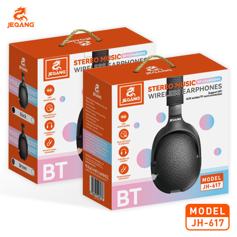 JEQANG Wireless BT ANC Headset Dynamic On-Ear Stereo Sound Surround Foldable Design Waterproof Sports Travel-Mobile Phone