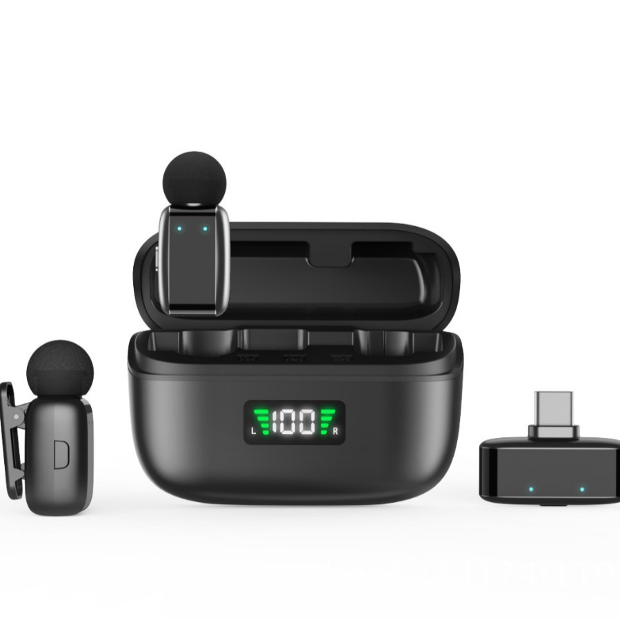 BAIWANGLI -K61 Wireless lavalier microphone  noise reduction for live recording and video shooting