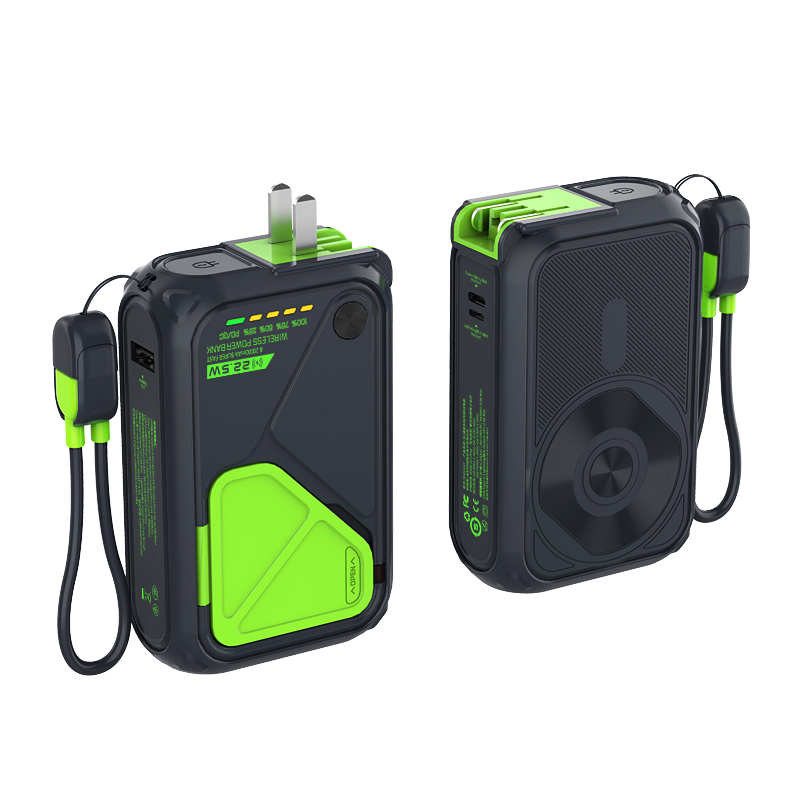 Cross-border gift 3C recognizes that the charging treasure comes with its own wire plug, and the five-in-one Magsafe magnetic at