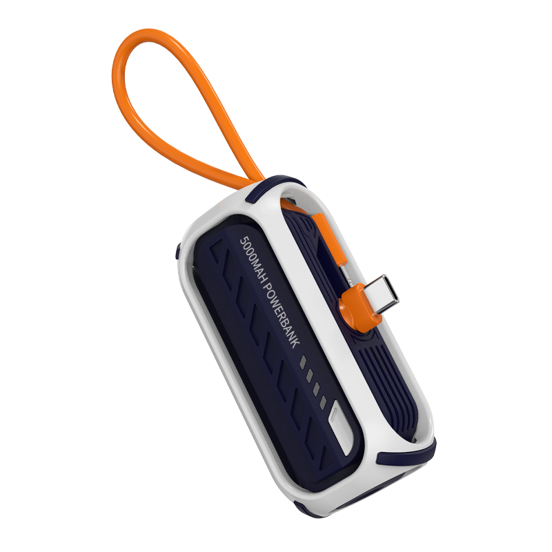 Customized logo mini-capsule charging treasure is compact and portable, and 10000 large-capacity fast-charging mobile power supp